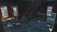 Kasumi's room on the second floor, with Kasumi's journal behind the toolbox
