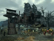 Стоянка караванов с водой в Broken Steel