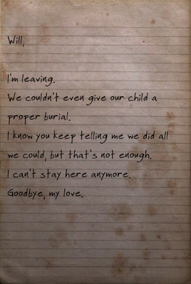 FO76BS Note Goodbye William PTS