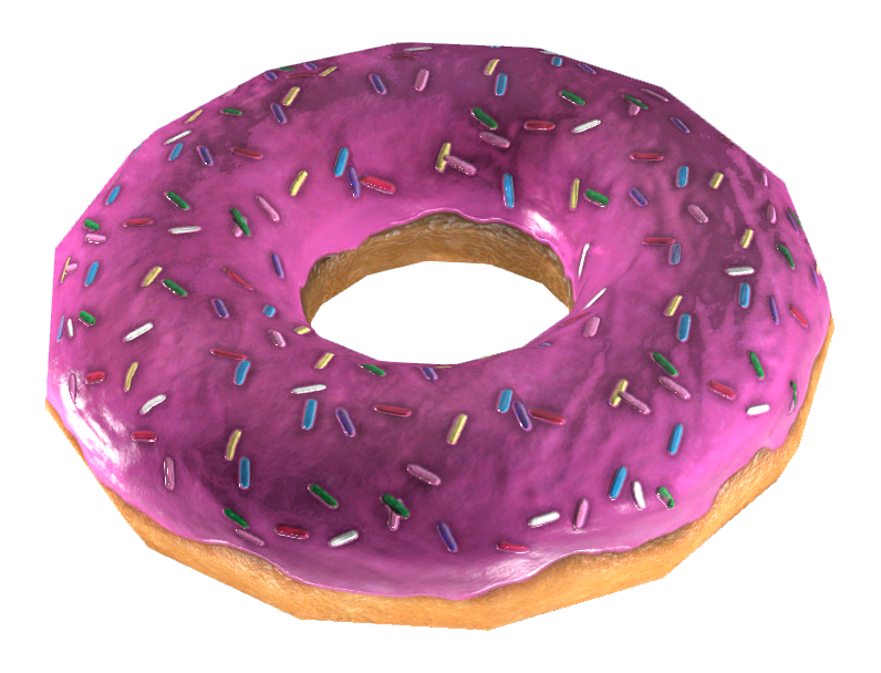 pink sprinkled donut