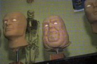 Clay model of the head