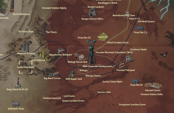 Lucky Hole Mine map