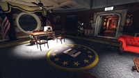 Recreation of the Oval Office in the Whitespring bunker