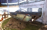 Flying car inside the Garrahan Estate