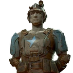 An example of military armor, specifically combat armor, being used by the Free States