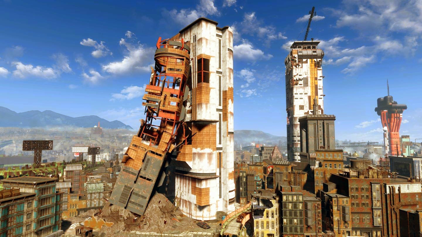 Fallout 4 снос зданий