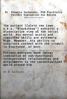 FO76WA Blacksheep dossier note