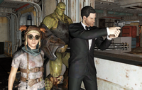 Ra-Ra, Gail and Johnny Weston breaking into Vault 79