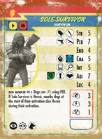 Wasteland Warfare Sole Survivor (Nora) card