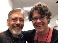 Schemmel with Wes Johnson, the voice of other super mutants[1]