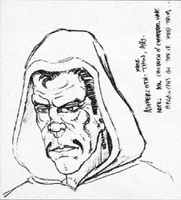 Leonard Boyarsky, "Asthercoth: Male thin, Avg. Note: All Children o' Cathedral have hieroglyphs on their hood trim."