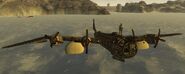 B-29 flotando en la superficie