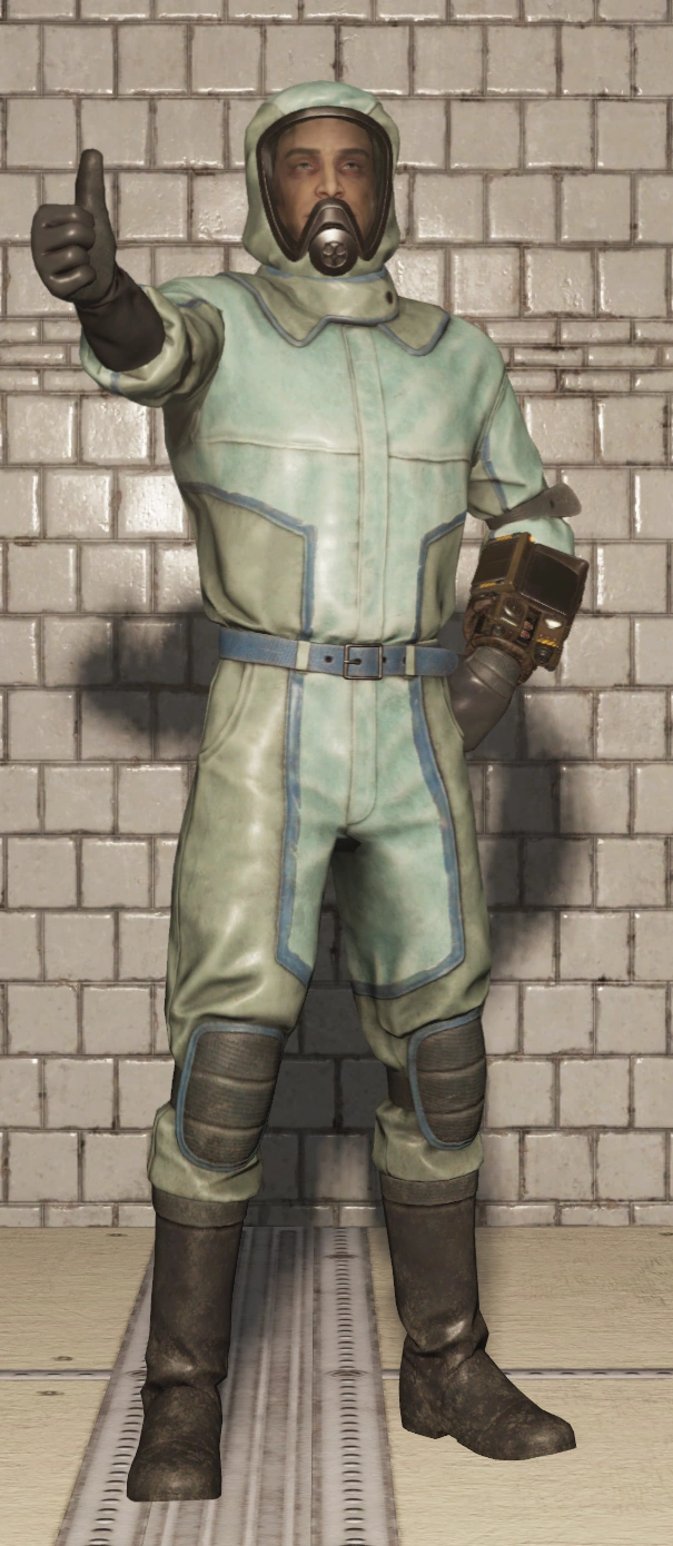 Hazmat suit teal Fallout Wiki Fandom