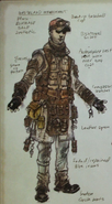 Rovingtraderconcept.png (887 KB) Roving trader outfit concept art from the Art of Fallout 3
