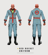 Uniforme da Red Rocket em The Art of Fallout 4