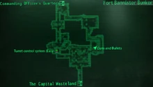 Fort Bannister bunker map