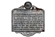 Silver Bridge sign, which mentions Congress