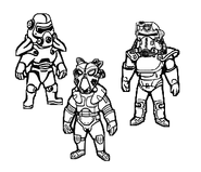 The 3 types of power armor icons