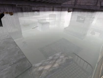 Nothwestern beach house, viewed through the water