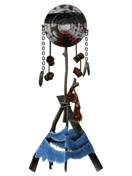 White Legs war totem