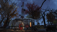 At night