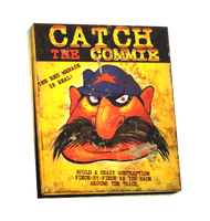 Catch the Commie board game featuring a stereotypical Russian in a budenovka