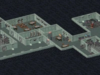 The opened armory in the middle of the picture