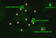 Map of the twelve possible locations