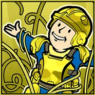 Gold player icon unlocked through crafting one piece of each Vault armor