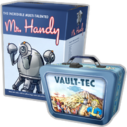 Mr. Handy box next to a lunchbox