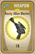 Rusty alien blaster card