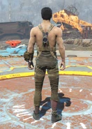 Harness, back view (male) with Pip-Boy