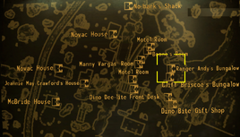 Ranger Andy's bungalow map
