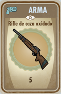 FOS Rifle de caza oxidado carta