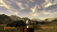 .357 Magnum revolver with true iron sights off