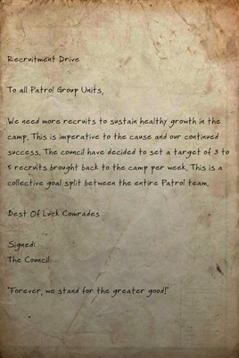 Camp recruitment drive