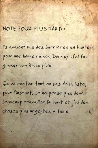 Note Pour Soi Meme Rambardes L Abri Fandom