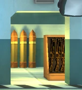 Laser rifles as seen in a Level 2 Weapon Workshop