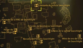 Comisaría de policía Searchlight Mapa local