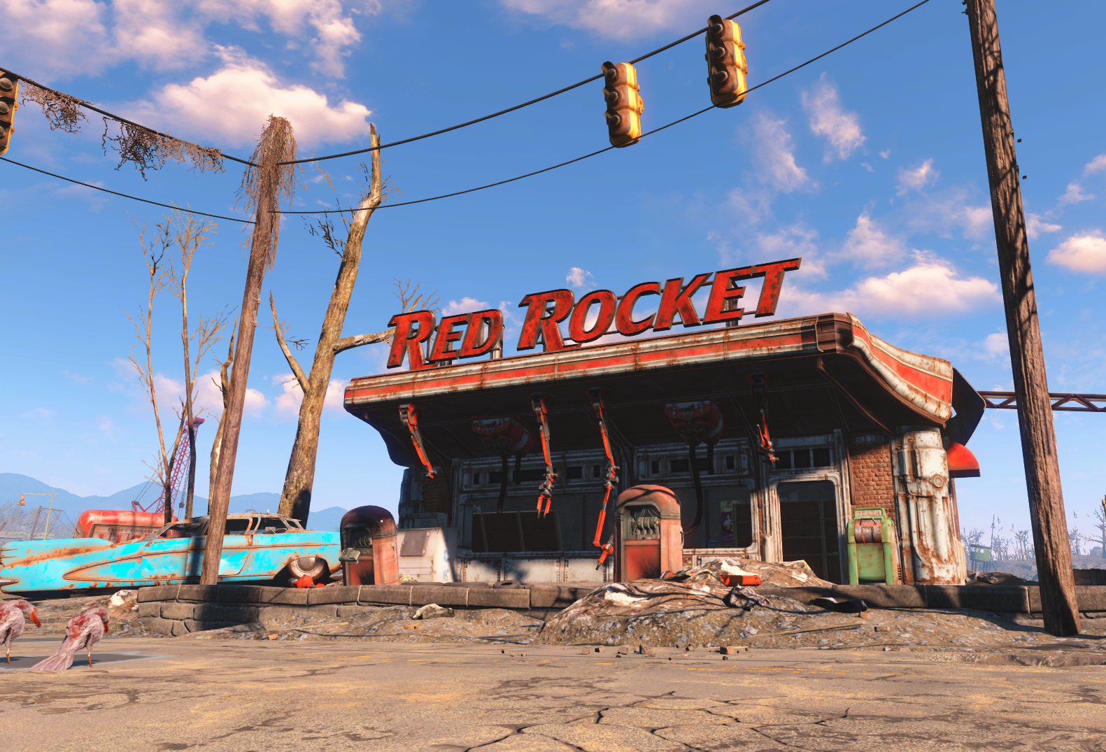 Fallout 4 red rocket в светящемся море фото 41