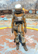 Hazmat suit on female