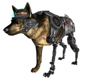 Cyber-Hound Mk III law enforcement officer support model in Fallout: New Vegas
