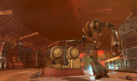 Fighting giant robot bosses during Neurological Warfare