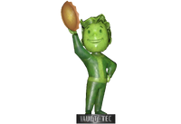 Glowing caps bobblehead