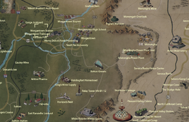 Morgantown Station map