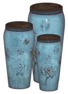 Большой глазурованный горшок