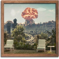 A nuclear detonation in Los Angeles, California (Fallout season 1 promotional image)
