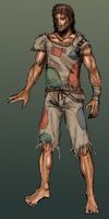 Male human concept art for Fallout Tactics