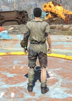 Tattered rags, back view (male) with Pip-Boy