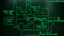 Vault 101 atrium loc map